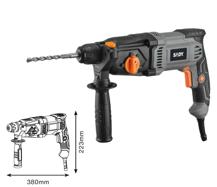 MARTELO COMBINADO SDS-PLUS 800W 2.5 JOULES | SADY - DS5289 - Garantia de 3 Anos  na SADY - Apenas 134.90€! Compra agora na Tools Portugal