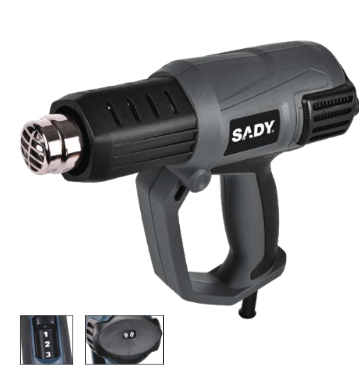 PISTOLA DE AR QUENTE 2000W | SADY - DS5183 - Garantia de 3 Anos  na SADY - Apenas 47.90€! Compra agora na Tools Portugal