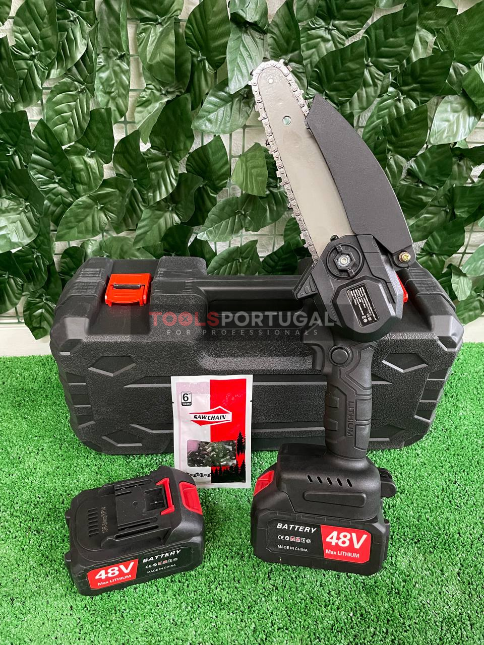 Serra de Poda 6" | 2 Baterias e 2 Correntes - Garantia de 3 Anos  na Tools Portugal - Apenas 59.90€! Compra agora na Tools Portugal