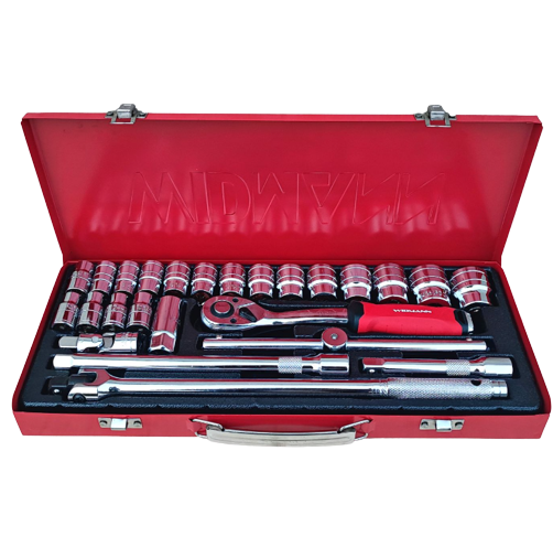 Mala de Roquetes 25 peças - Garantia de 3 Anos  na Tools Portugal - Apenas 64.90€! Compra agora na Tools Portugal