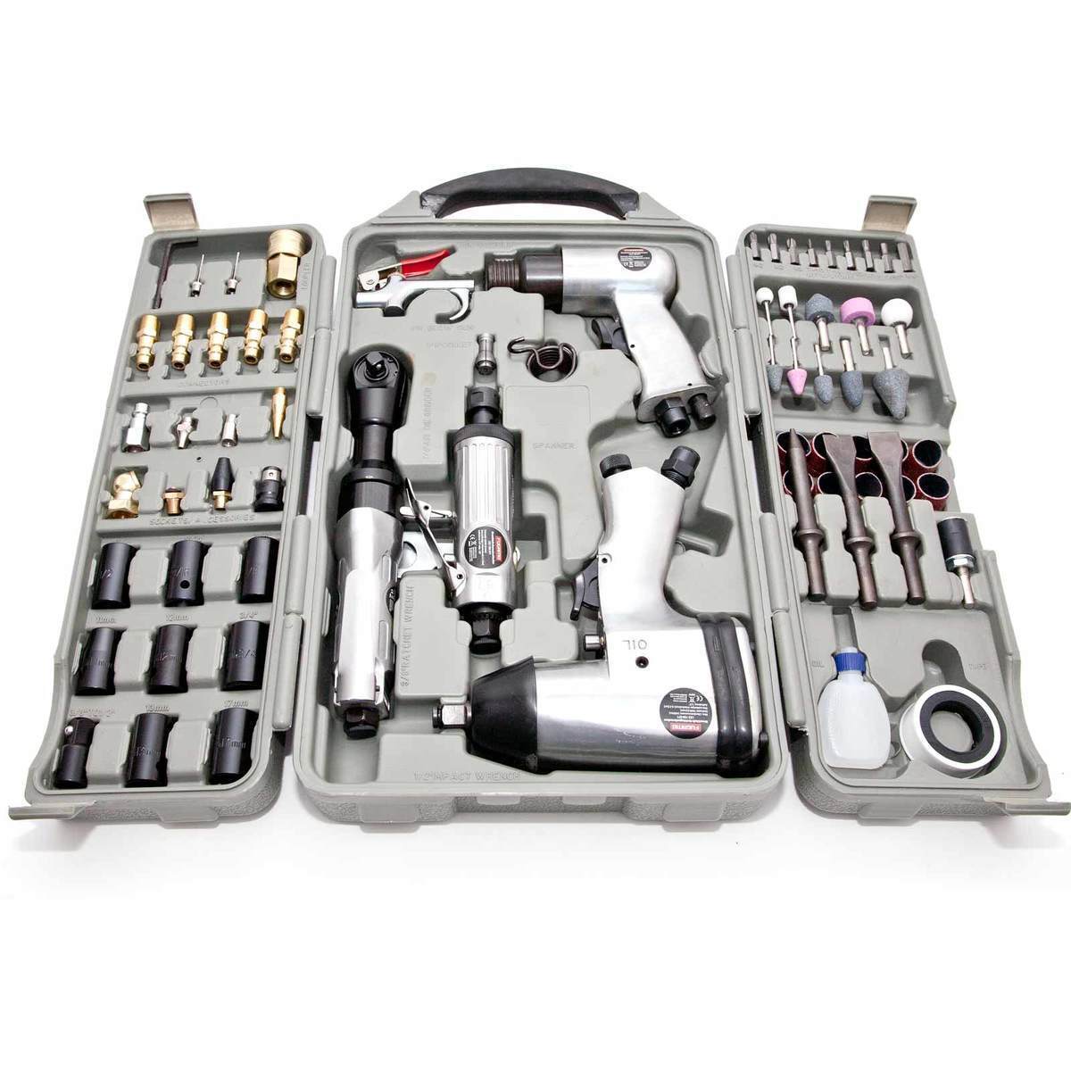 KIT Máquinas de Impacto a Ar 71 peças - Garantia de 3 Anos  na Tools Portugal - Apenas 139.90€! Compra agora na Tools Portugal