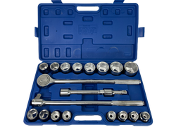 Jogo Chaves Sextavadas 3/4" 21 Peças - Garantia de 3 Anos  na Tools Portugal - Apenas 99.90€! Compra agora na Tools Portugal