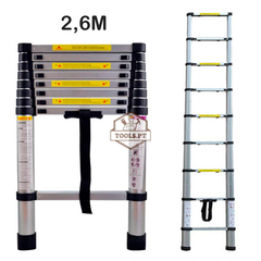 Escada Telescópica 2,6 Metros - Garantia de 3 Anos  na Tools Portugal - Apenas 109.90€! Compra agora na Tools Portugal