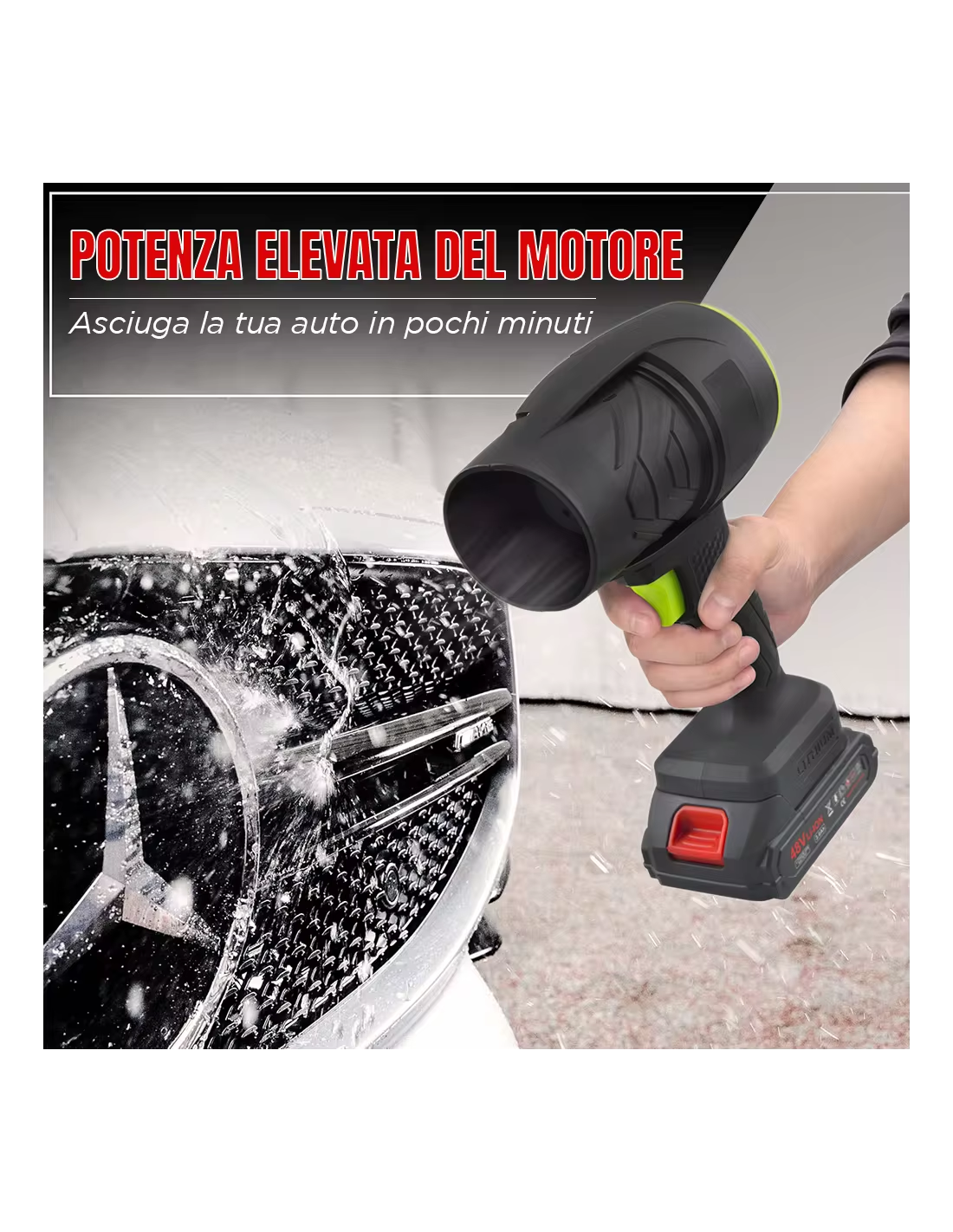 Soprador Potente a Bateria | 2x Baterias