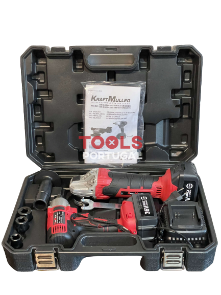 Conjunto Rebarbadora + Máquina de Impacto 36v - Garantia de 3 Anos  na Tools Portugal - Apenas 124.90€! Compra agora na Tools Portugal